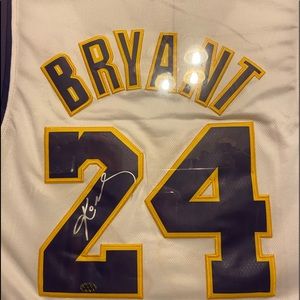 One of he last autographed Kobe Bryant jerseys.
